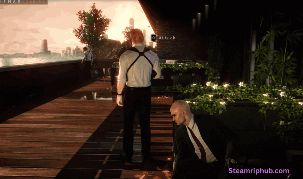 Agent 47 in disguise during Hitman Absolution mission