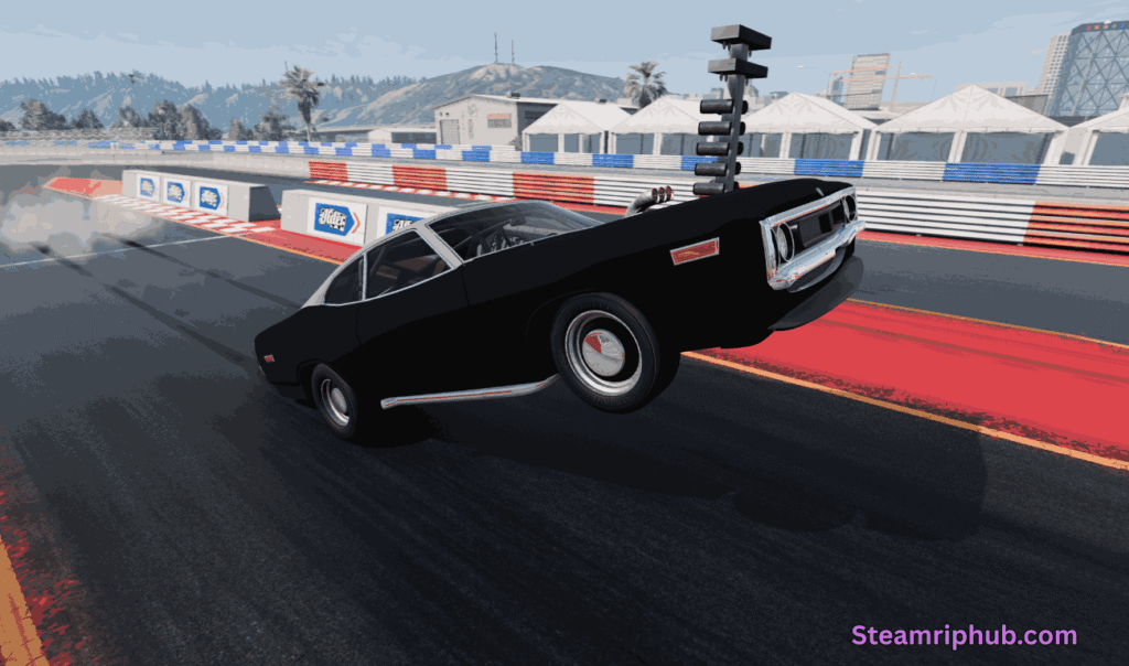 Driving in BeamNG open-world map