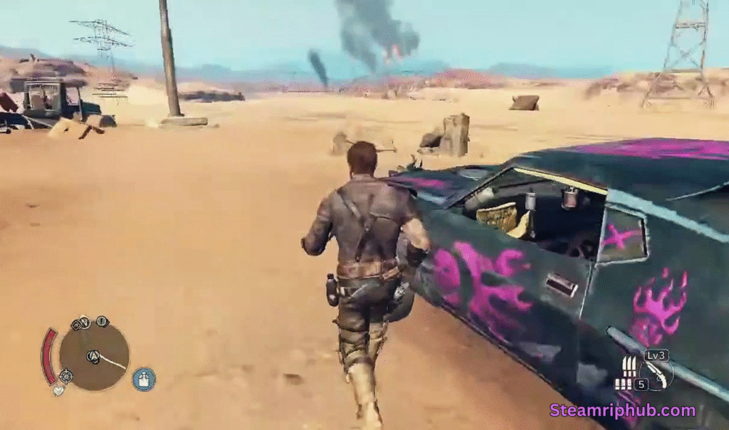 Hand-to-hand combat scene in Mad Max