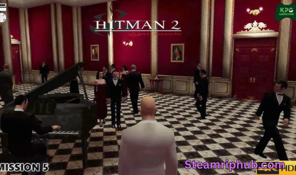 Hitman 2 Silent Assassin PC game menu screen