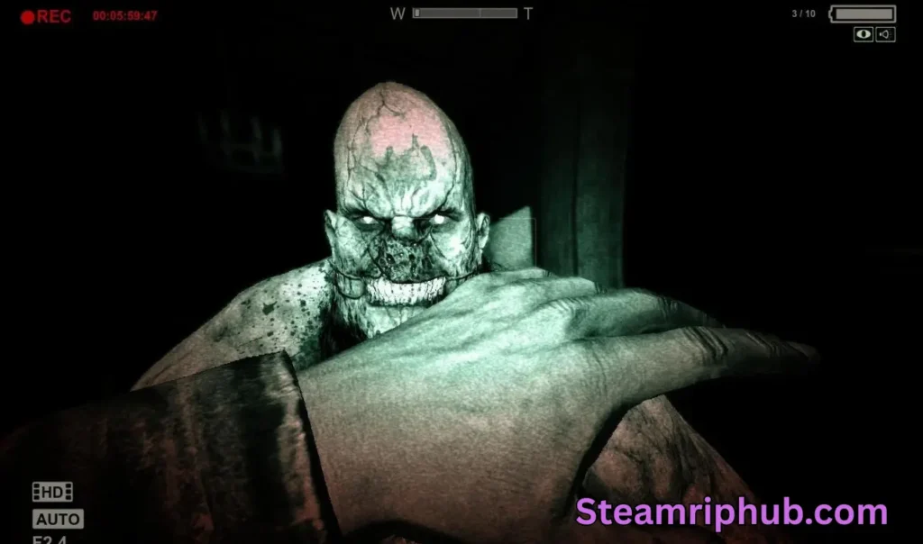 Outlast asylum dark corridor scene PC