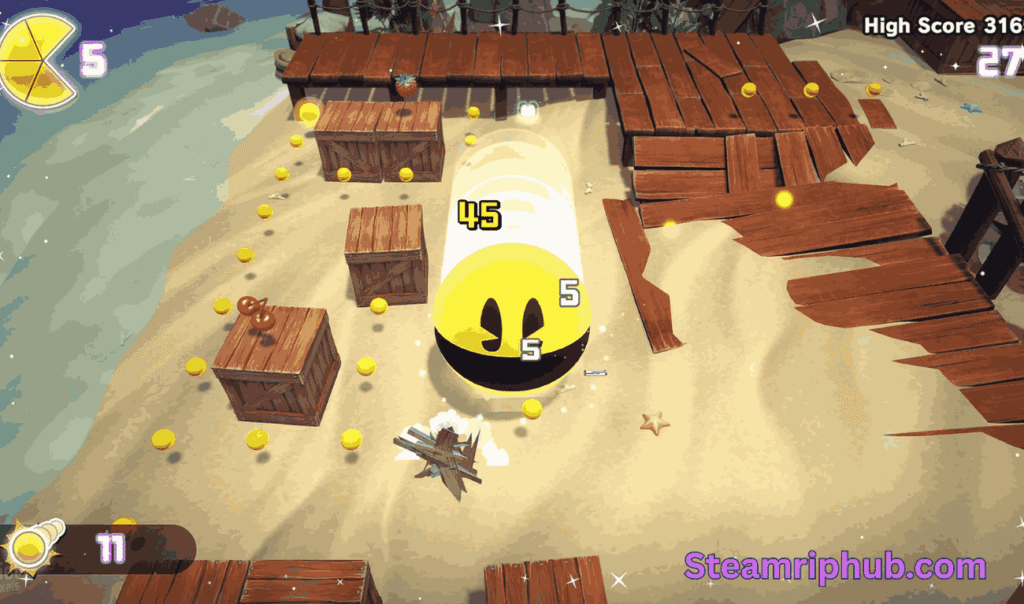 Pac-Man exploring