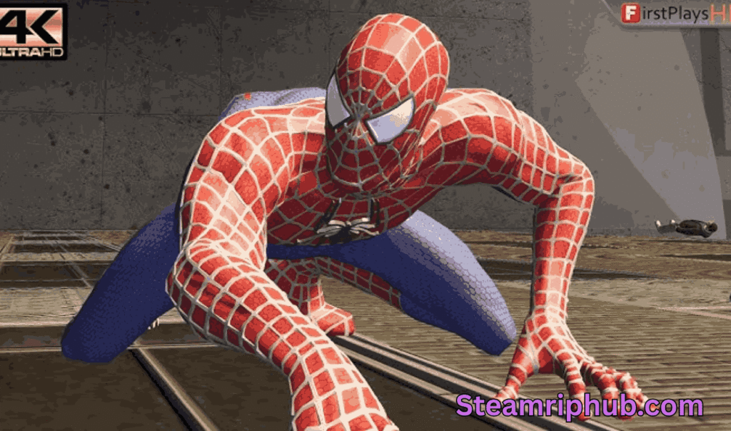 Spider-Man swinging through New York City in Spider-Man 3