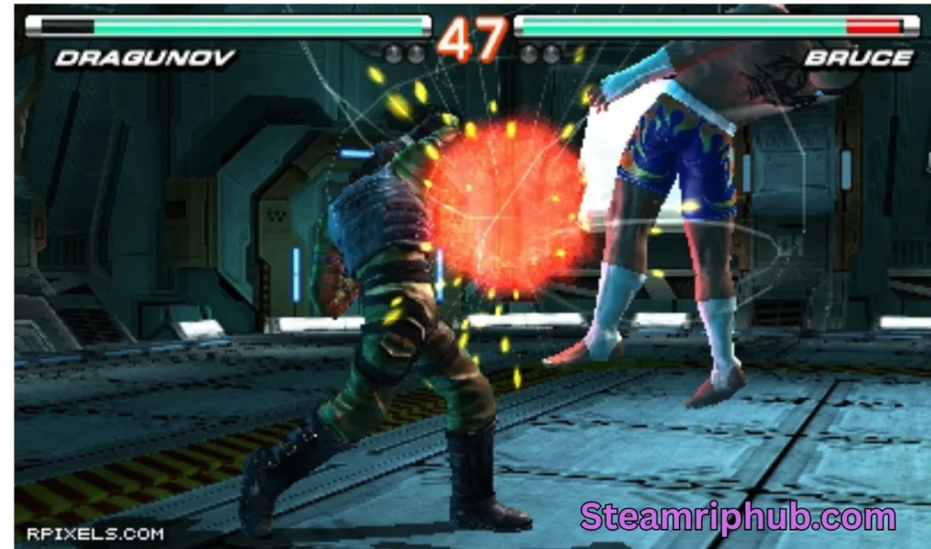 Tekken 3 character selection screen on PC