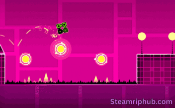Gameplay screenshot of Geometry Dash