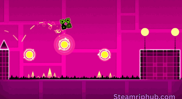 Gameplay screenshot of Geometry Dash