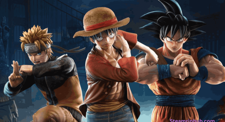 Jump Force PC game cover art featuring anime characters