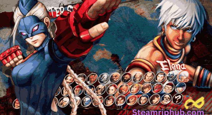 Screenshot of Street Fighter 4 gameplay with two fighters battling